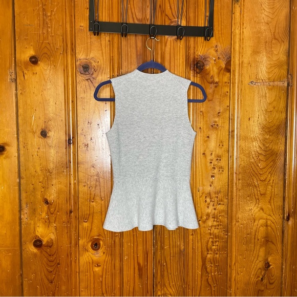 Veronica Beard Billie Peplum Cashmere Sweater - Picture 3 of 9